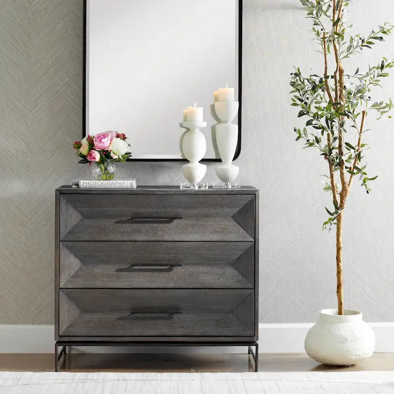 Uttermost Knox Dark Walnut Accent Chest - 32H x 36W x 18D