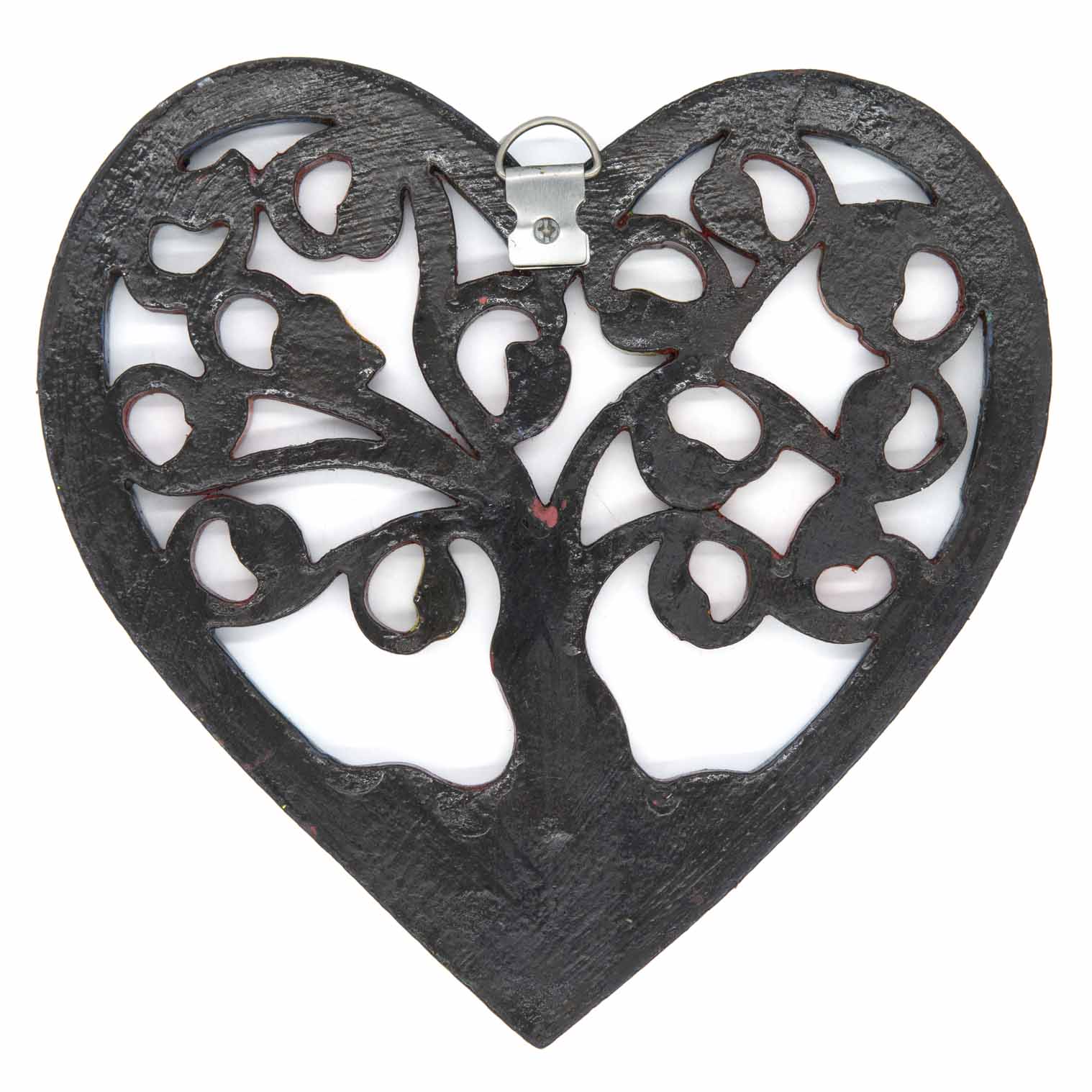 Tree of Life Heart Plaque with Autumn Leaves