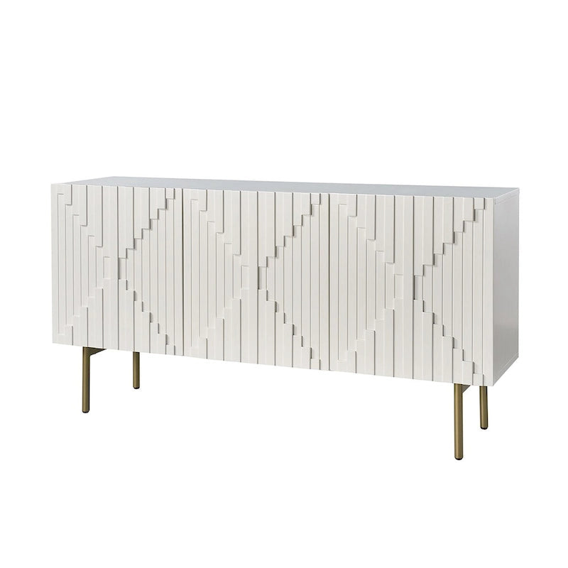 Modern 58 Wide Sideboard with Cable Management & Adjustable Feet