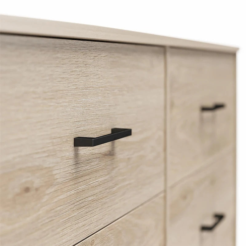 Wide 6-Drawer Dresser with Laminate Finish