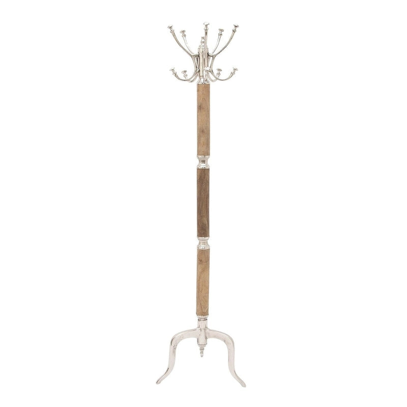 Aluminum Metal Coat Rack in Silver or Gold