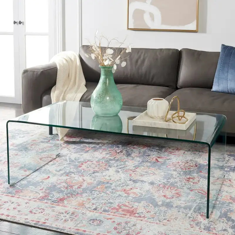 Clear Tempered Glass Coffee Table