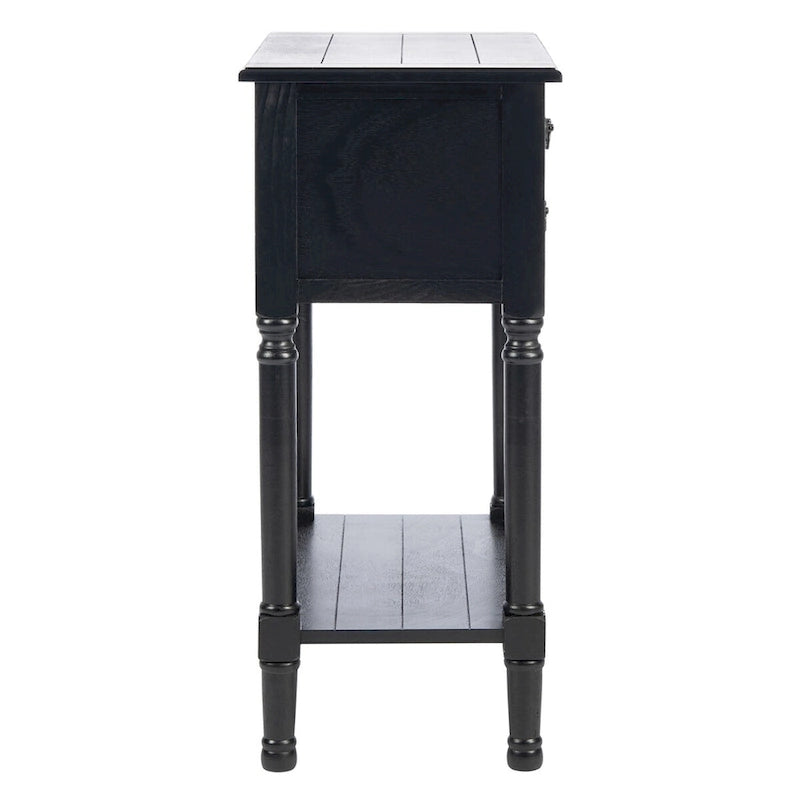 3-Drawer Console Table with Open Bottom Shelf