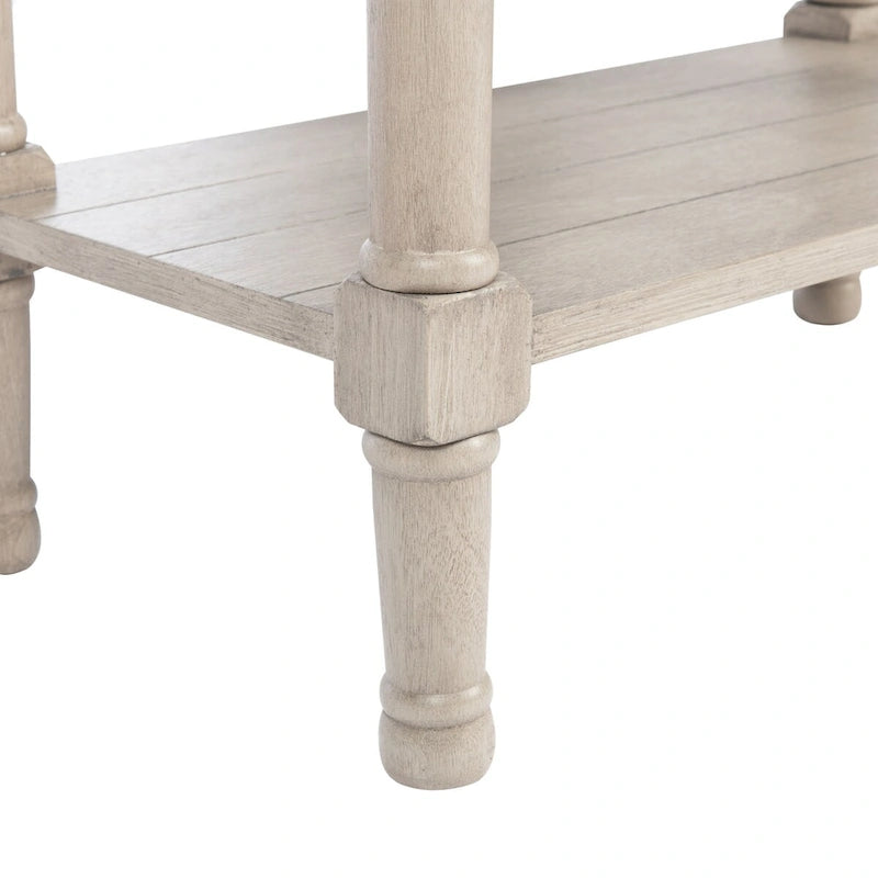 3-Drawer Console Table with Open Bottom Shelf