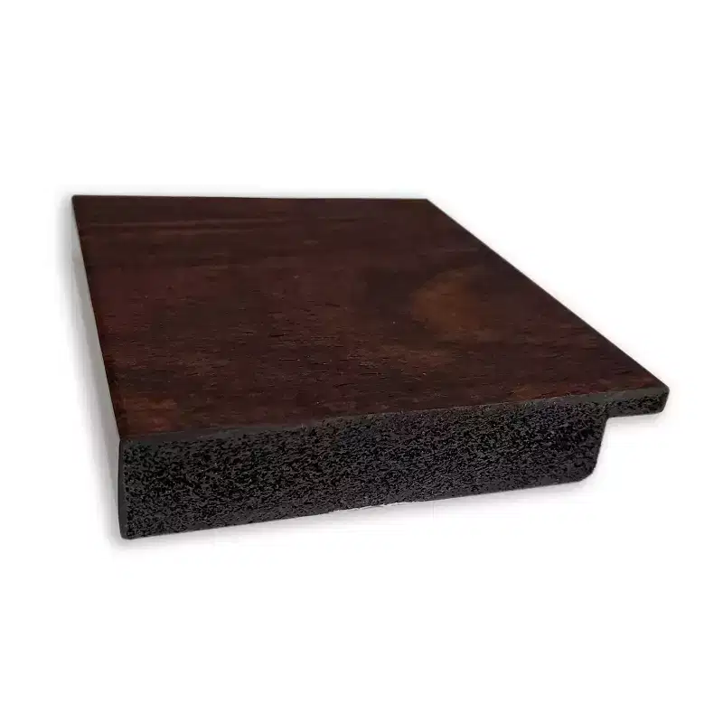 33" x 27" Non-Beveled Wildwood Brown Bathroom Wall Mirror - : Rectangle, Polystyrene Frame, Wall Mounted