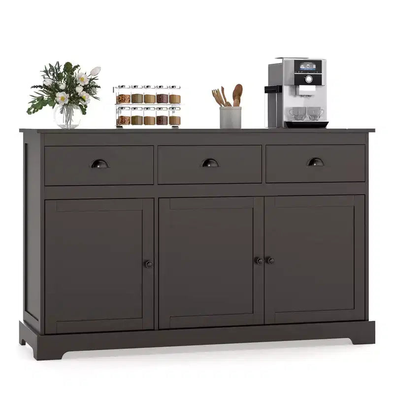 53.5 Buffet Sideboard with 3 Drawers and 2 Adjustable Shelves