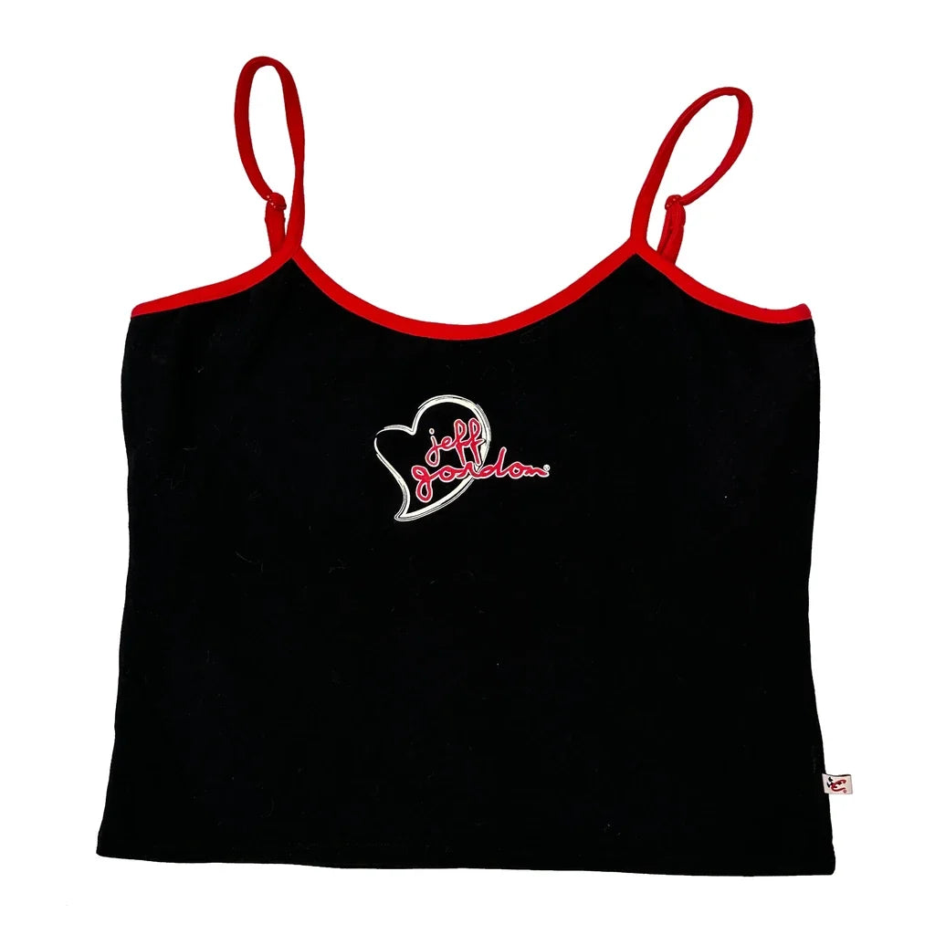 Women's Graphic Sleeveless Top Black Cotton Regular Fit Casual Streetwear XL