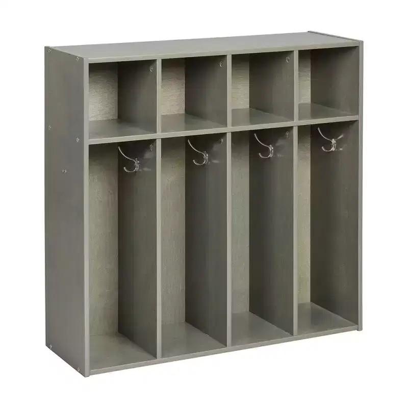 4-Section Toddler Coat Locker with Cubby Storage