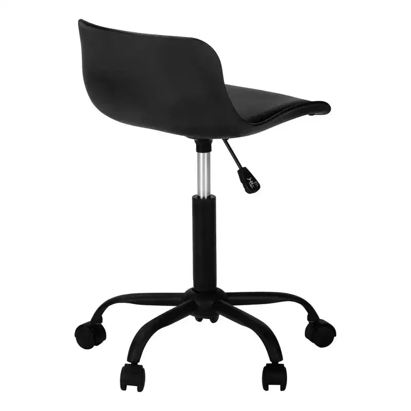 Modern Height-Adjustable Office Chair with Metal Base and Wheels, 360�� Swivel