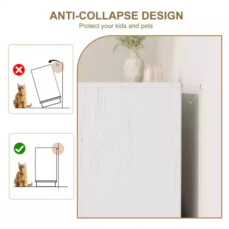 Rattan 7-Drawer Dresser - 55