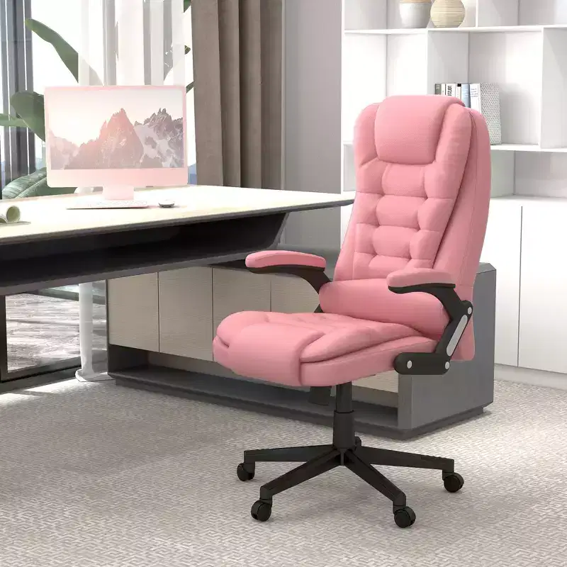 HOMCOM High-Back Massage Office Chair, Heated Reclining Computer Chair with Remote