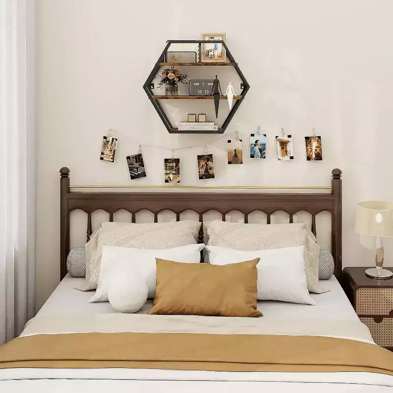 Home Collection Hexagon Floating Shelves for Wall