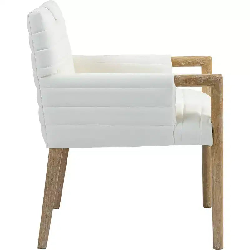 Vegan Leather Dining Arm Chair