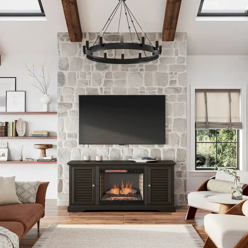 68 inch Electric Fireplace TV Console for TVs up to 80 inches