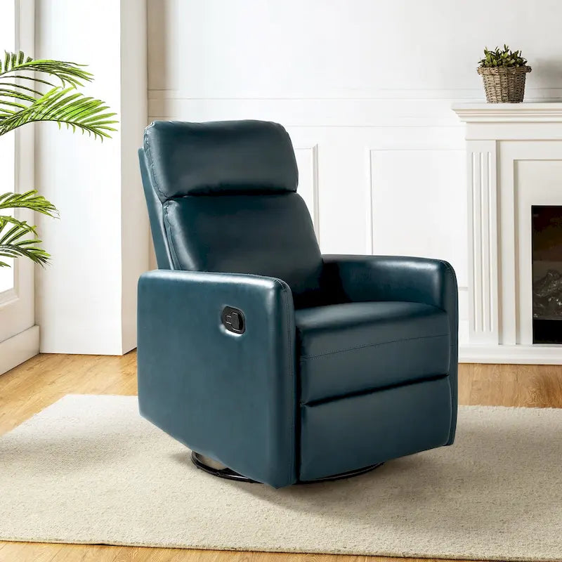 Manual Swivel Recliner with Metal Base