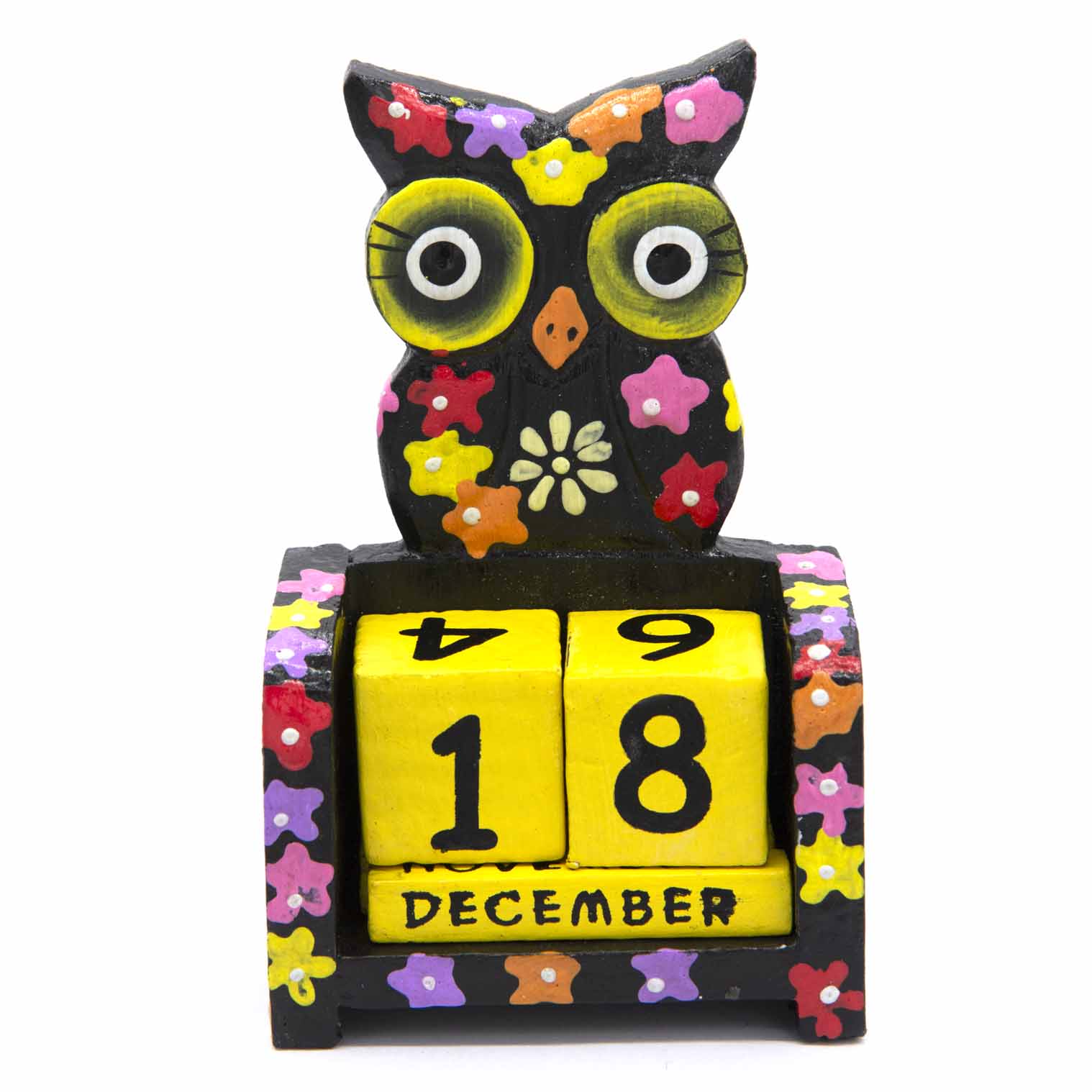 Painted Owl Perpetual Calendar