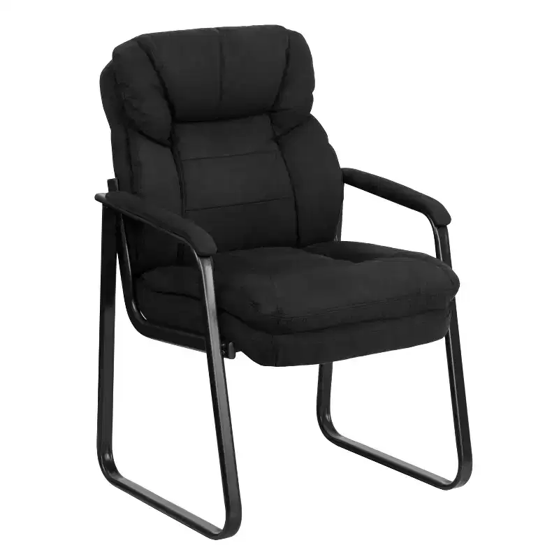 Flash Furniture Executive Side Reception Chair with Lumbar Support and Sled Base