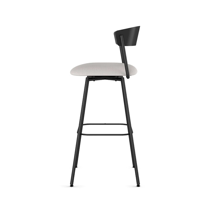 Metal Swivel Stool with Upholstered Seat | Counter & Bar Height