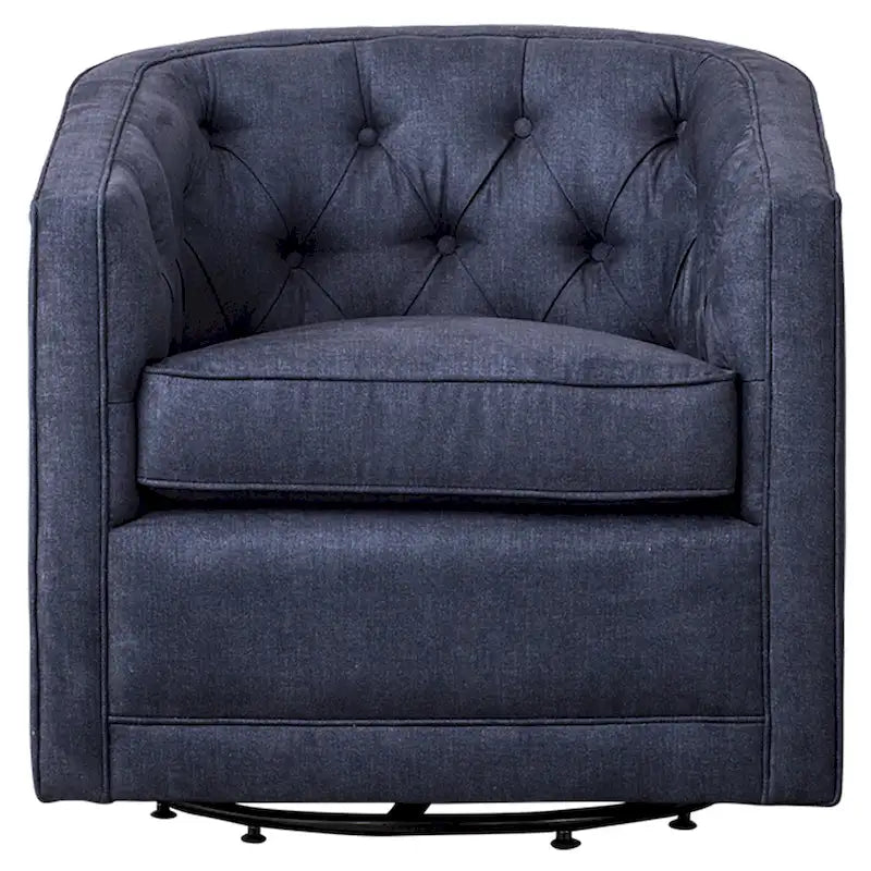 Fabric Swivel Barrel Chair
