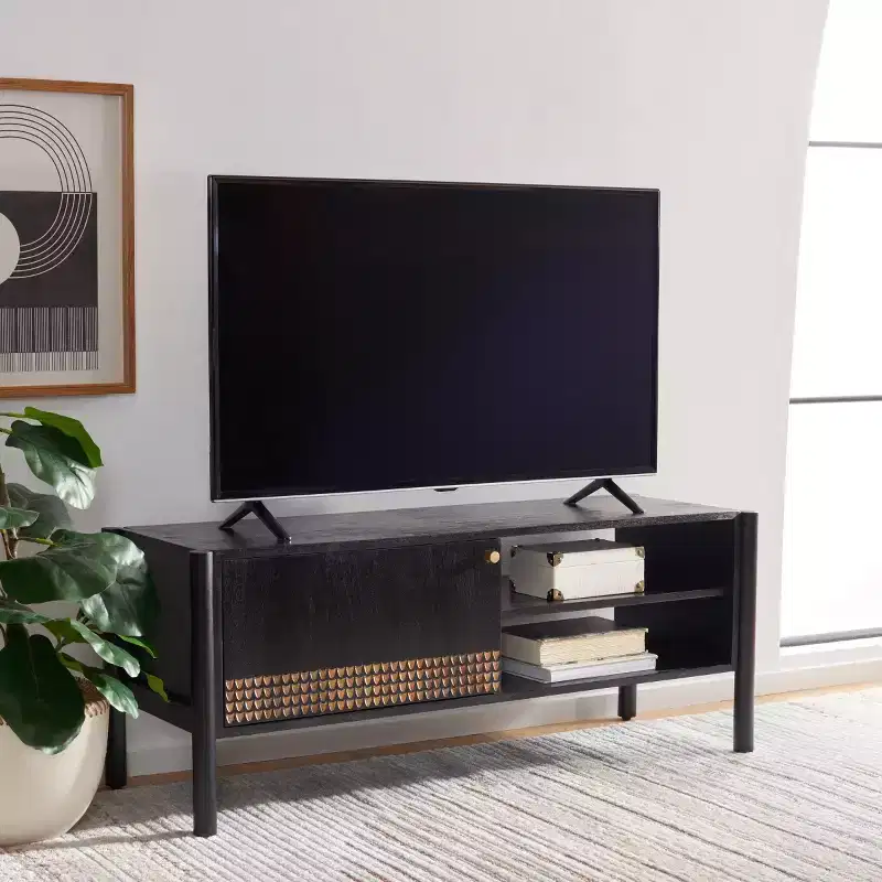 2 Shelf Media Stand MED9000 Black/Natural