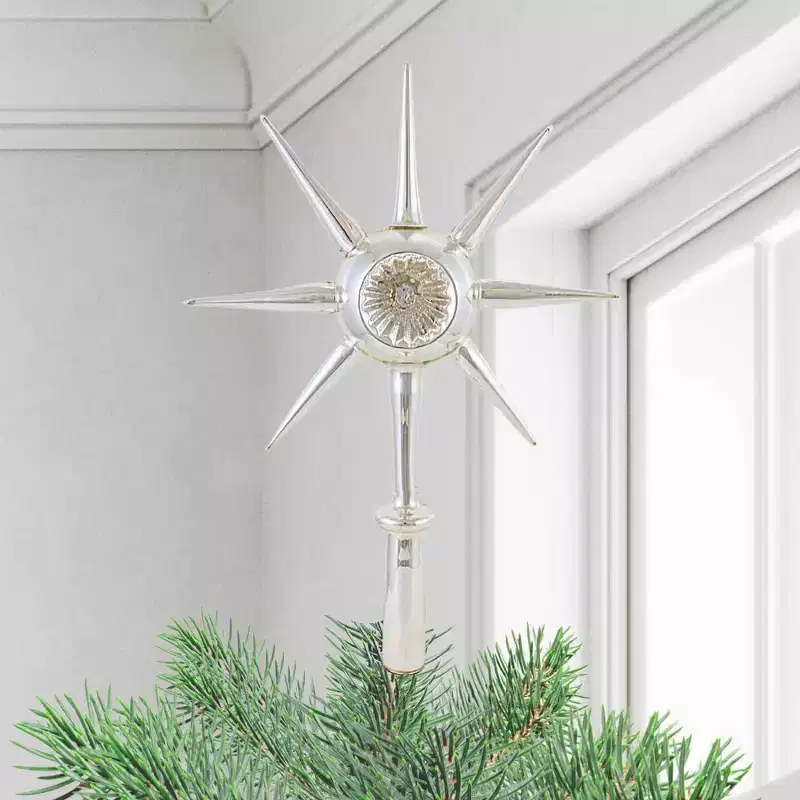 Cody Foster 12.75 In Star Of Whimsy Tree Topper Christmas Tree Topper , Christmas Decor Mid Century Retro (1PC)