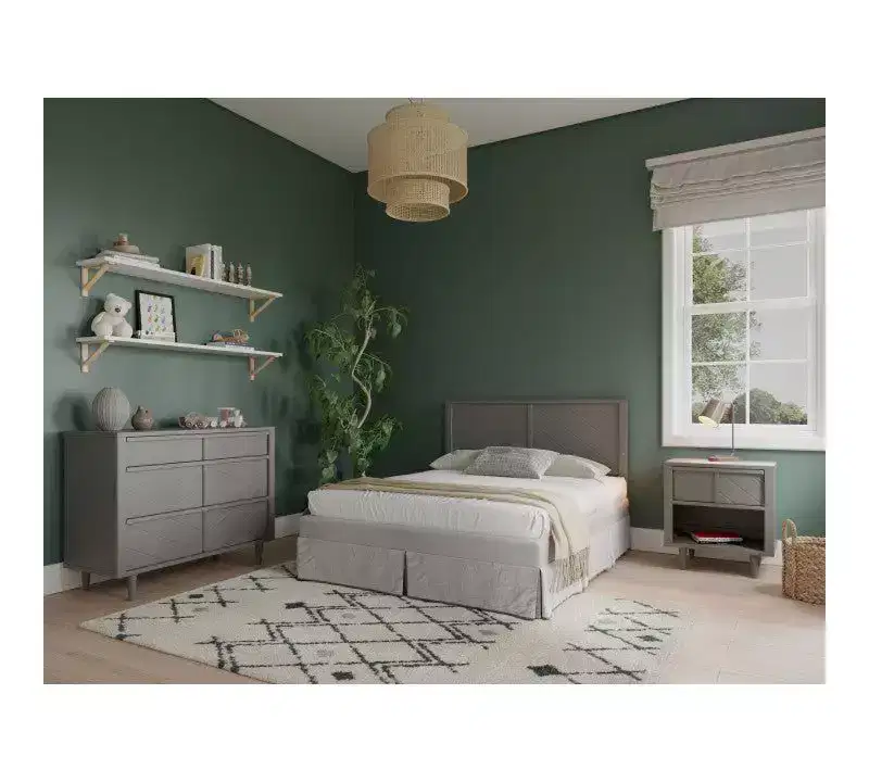 Child Craft Surrey Hill Crib, Dresser and Chest Nursery Set, 3-Piece, Includes 4-in-1 Convertible Crib, Dresser, and Chest