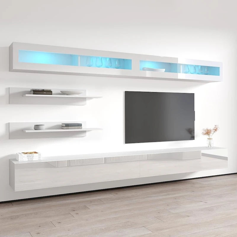 Wall-mounted Floating Modern Entertainment Center