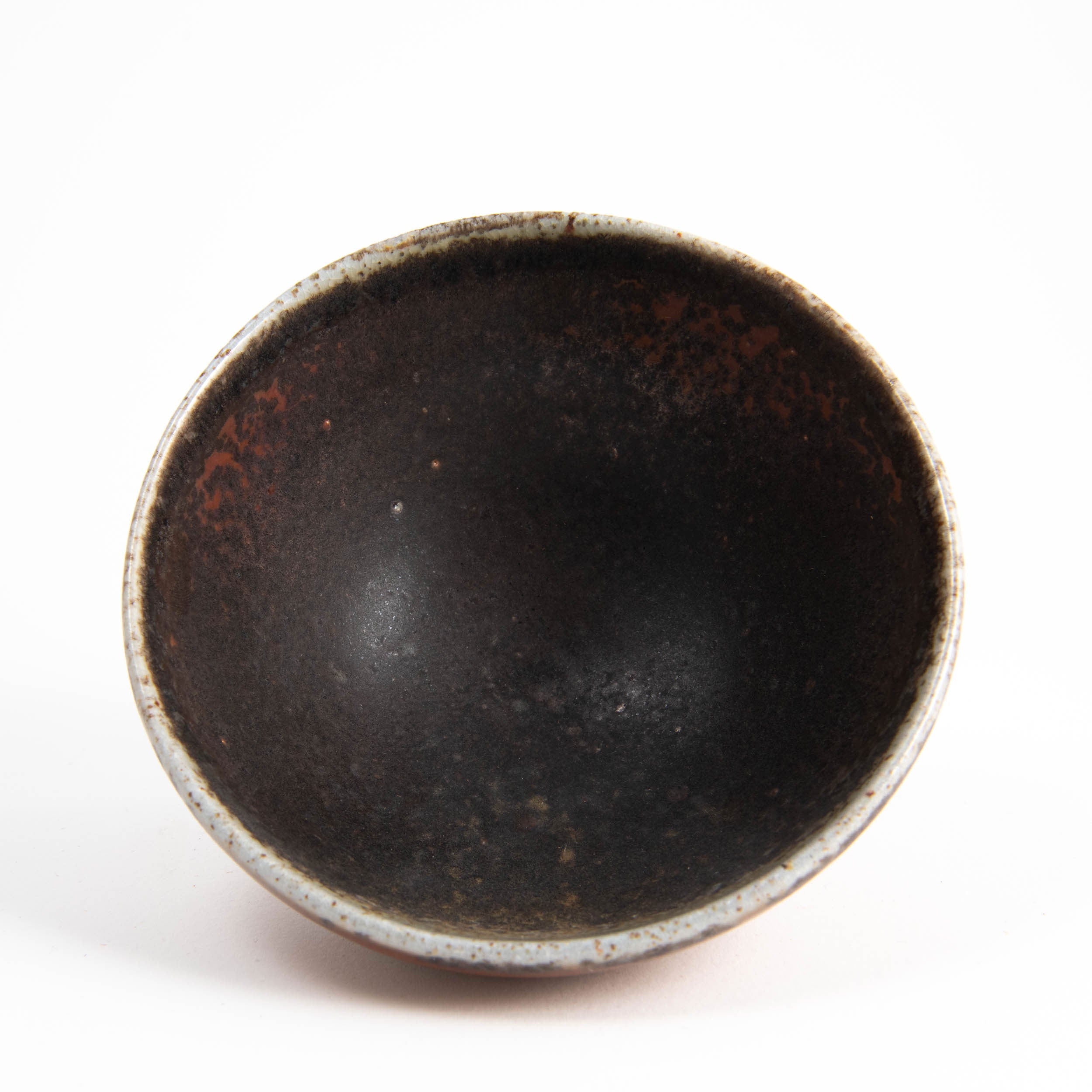 Red Shino Small Footed Bowl