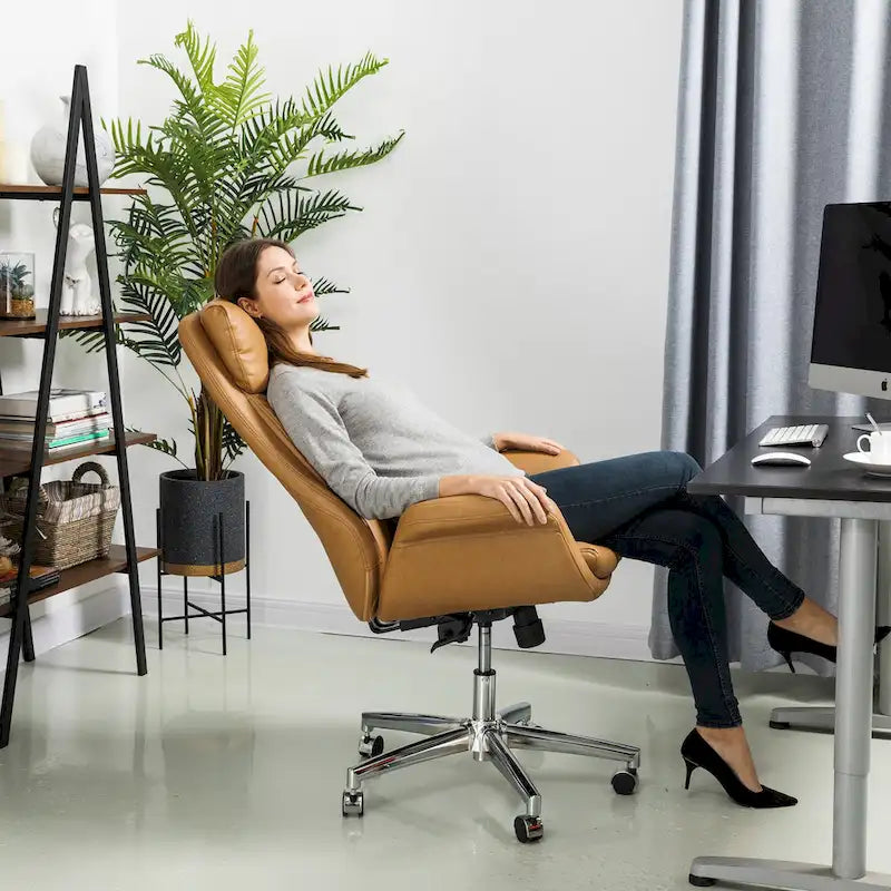Modern High Back Adjustable Swivel Office Chair with Wheels