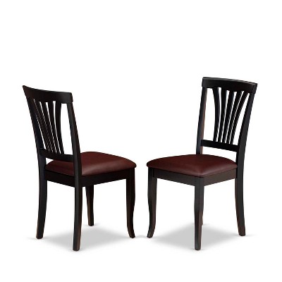 HomeStock 6-Piece Square Black & Cherry Finish Solid Wood Top dining Table with 1-Bench and 4-Chairs