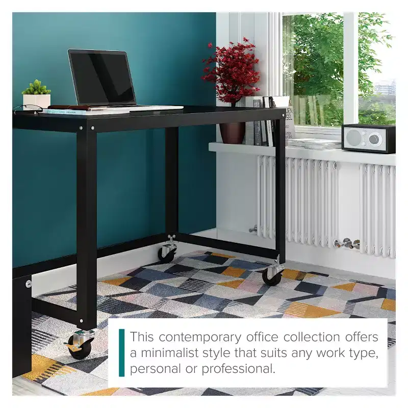 Space Solutions Mobile Desk Steel
