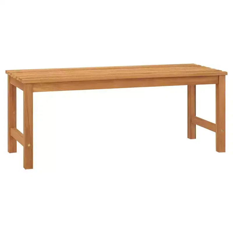 vidaXL Patio Bench, Indoor/Outdoor for Entryway, Garden, Solid Teak Wood