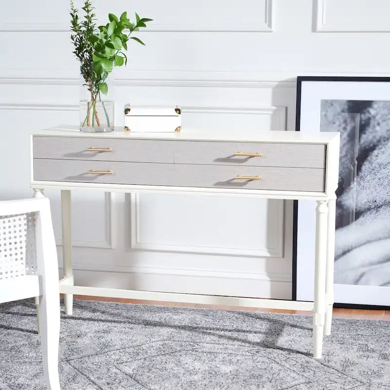 4-Drawer Console Table - 42 W x 13 D x 29.5 H