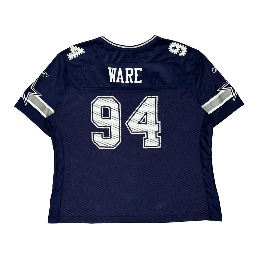 NFL Football Jersey Women's Navy Short Sleeve Crew Neck 2XL