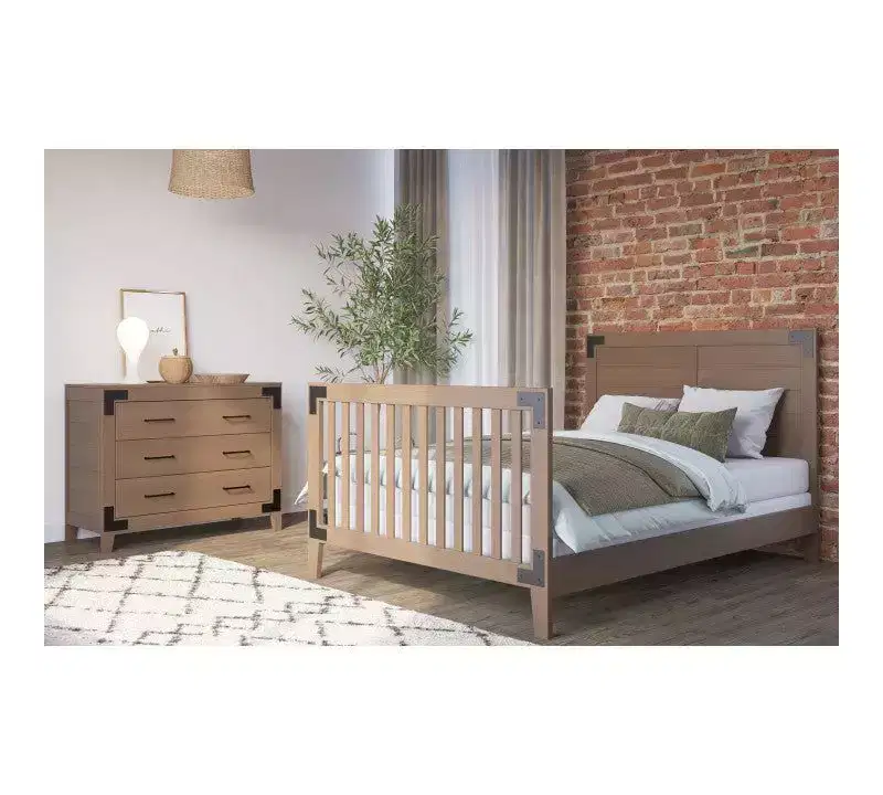 Child Craft Lucas Crib and Dresser Nursery Set, 2-Piece, Includes 4-in-1 Convertible Crib and 3-Drawer Dresser