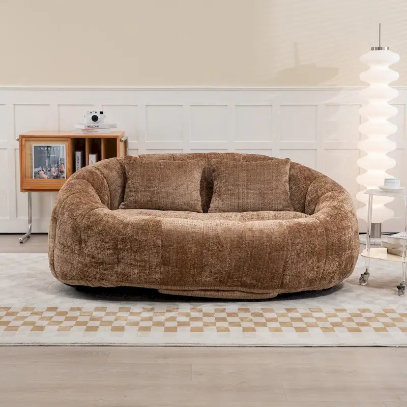 High-Back Memory Foam Lazy Sofa Chair �� Foldable Floor Lounger