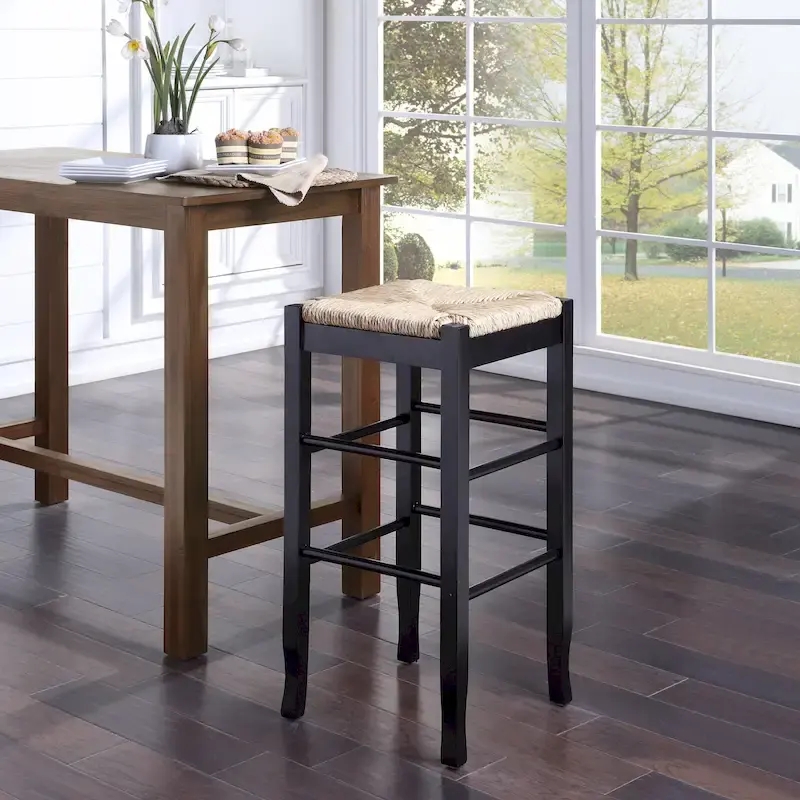 Slaot Woven 29-inch Square Bar Stool