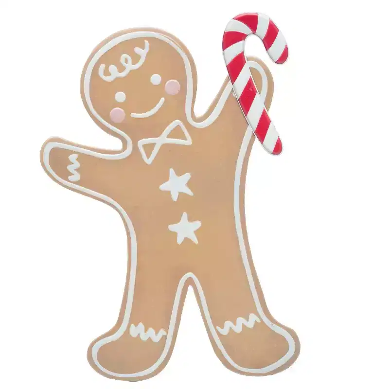 Sunstar 35 3/4 Iron Gingerbread Boy Christmas Decoration