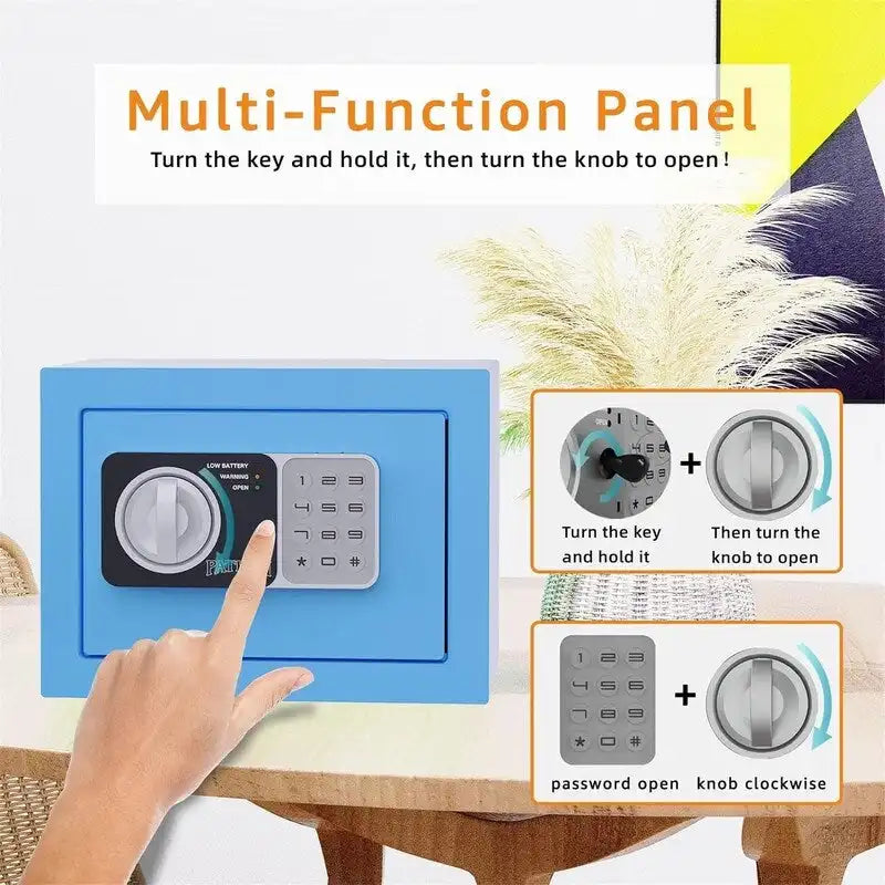 Small Electronic Digital Keypad Safe Box for Home Office Cabinet