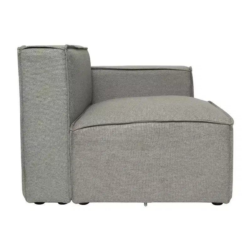 Emma and Oliver Modular Right Side Armchair with Arm Rest