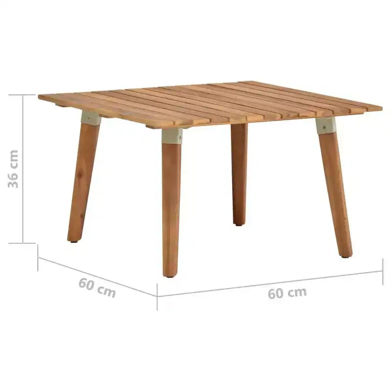 Solid Acacia Wood Patio Coffee Table