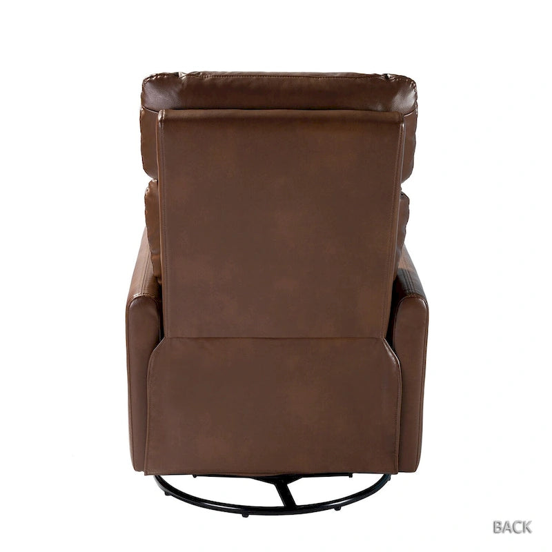 Manual Swivel Recliner with Metal Base