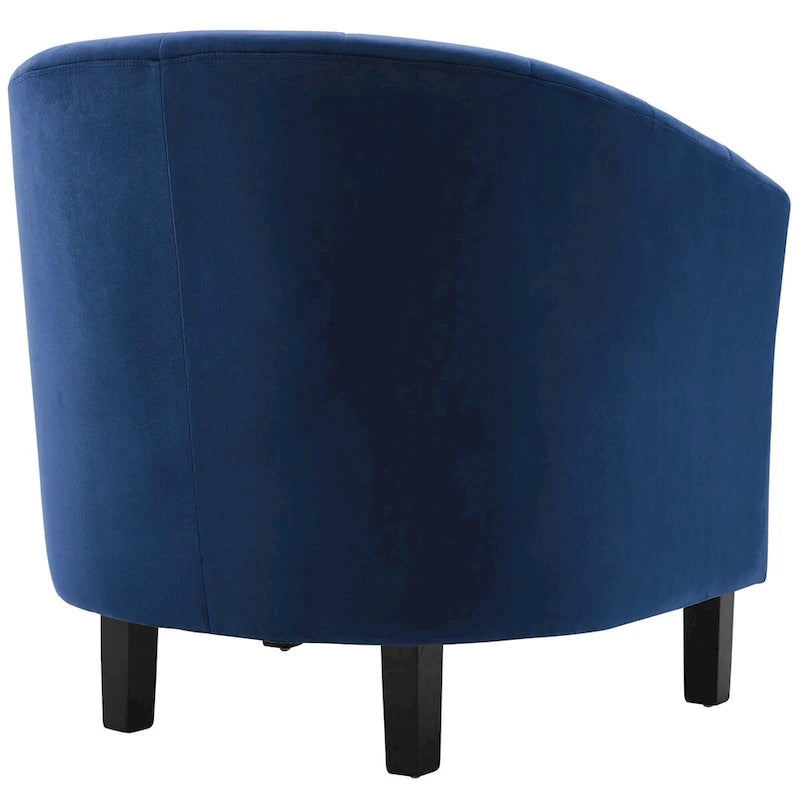 Channel Tufted Velvet Armchair