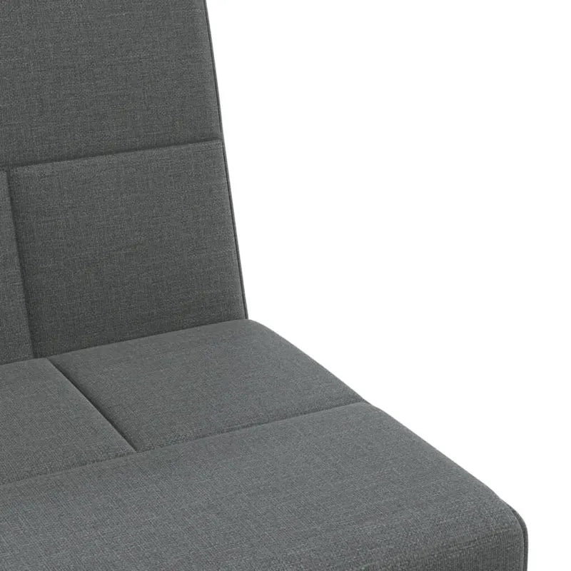 L-shaped Sofa Bed Dark Gray