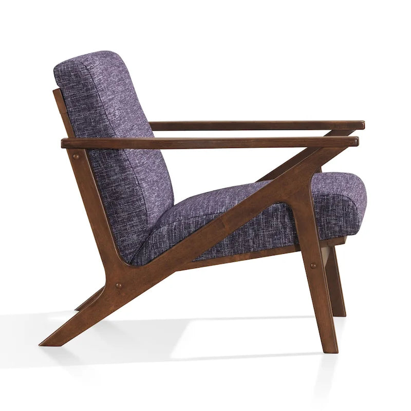 Mid-Century Modern Lounge Chair with Plush Cushioning