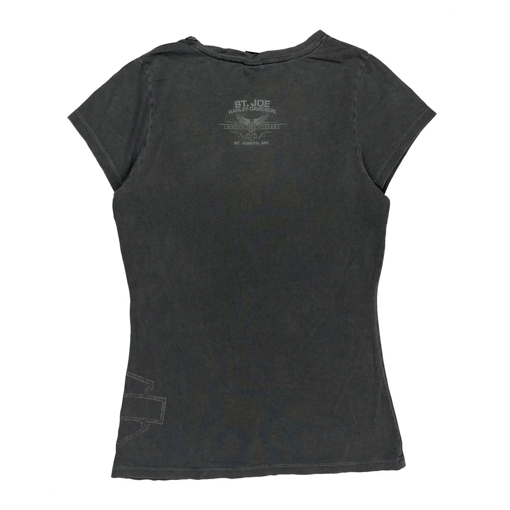 Graphic T-Shirt - XS Grey Cotton