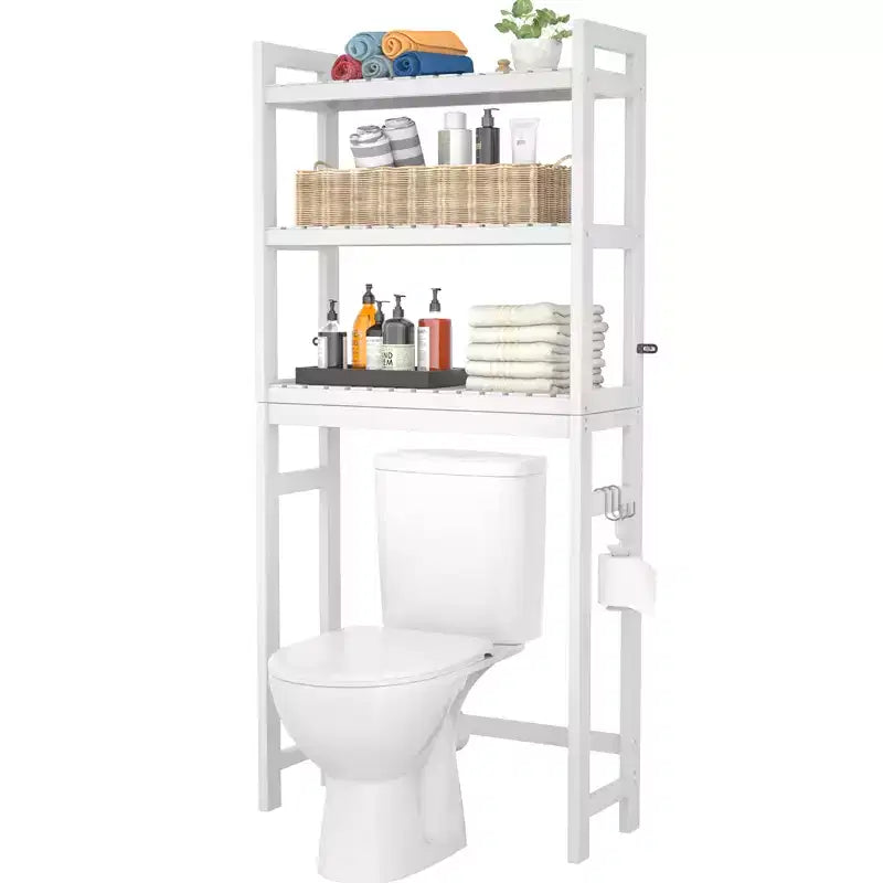 Besiost 3-tier Bamboo Toilet Storage Rack, Bathroom Storage Cabinet