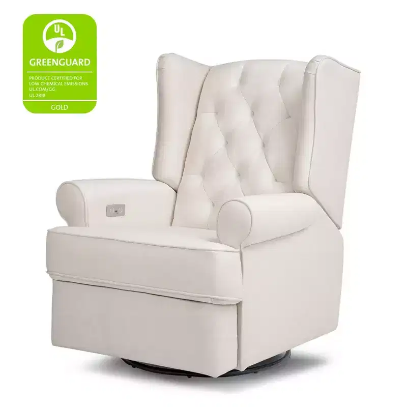 Namesake Harbour Electronic Recliner and Swivel Glider with USB Port - Performance Cream Eco-Weave