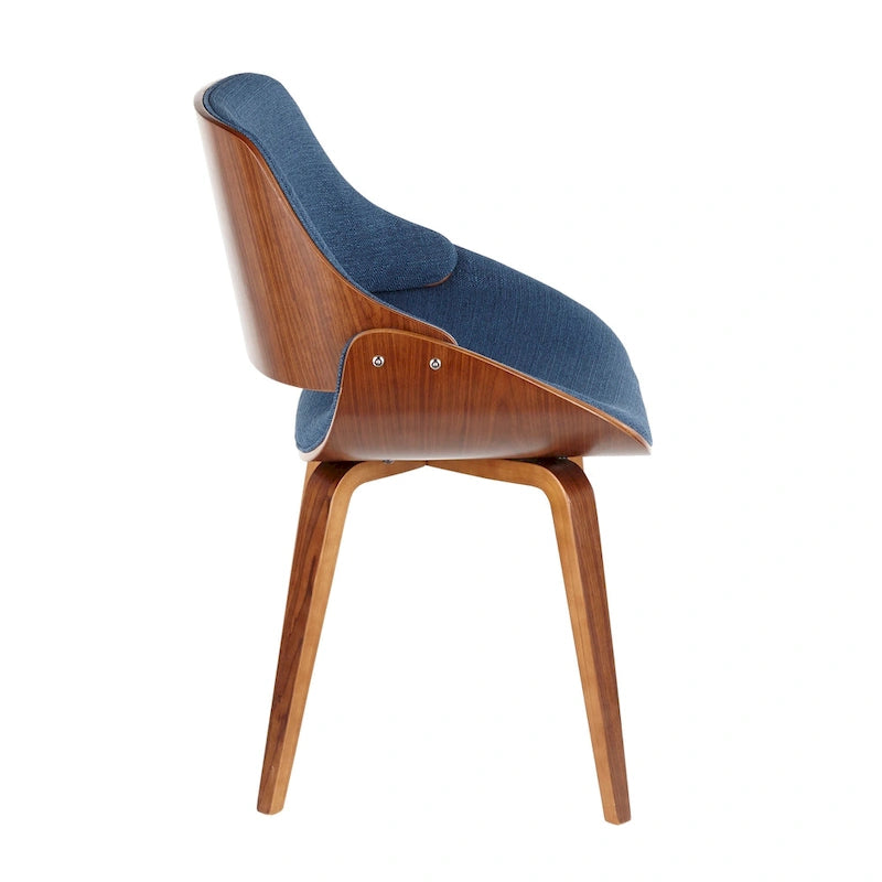 Mid-Century Modern Upholstered Dining Accent Chair