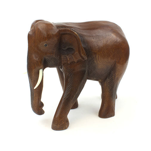 Carved Raintree Elephant, Large